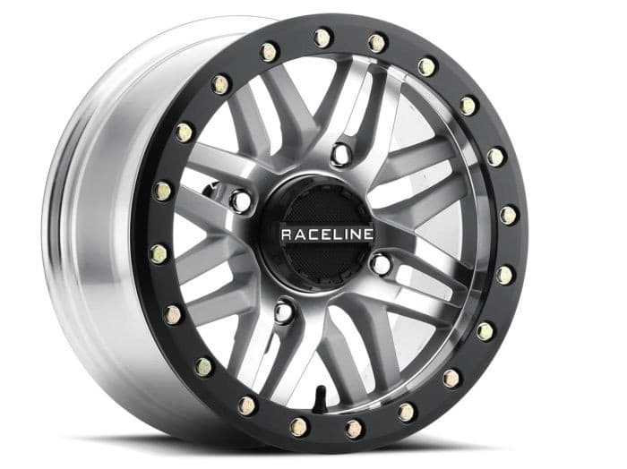 RACELINE BL RYNO BLACK MACHINED W/BLK RING 15X10 4X156 0mm
