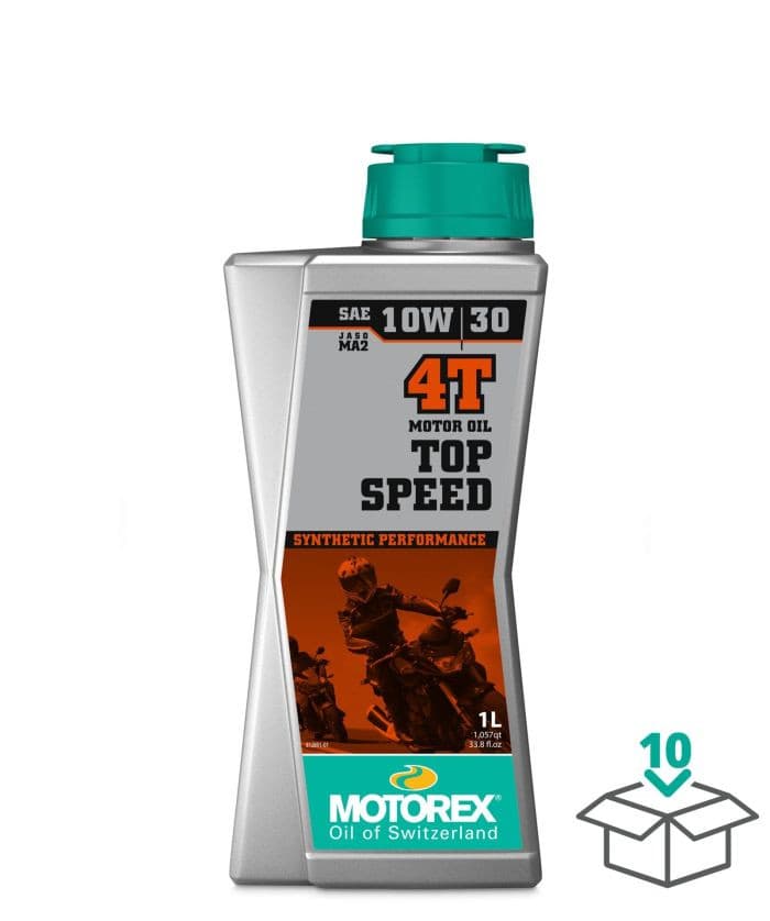 MOTOREX TOP SPEED 4T 10W30 JASO MA2, 1 LITER