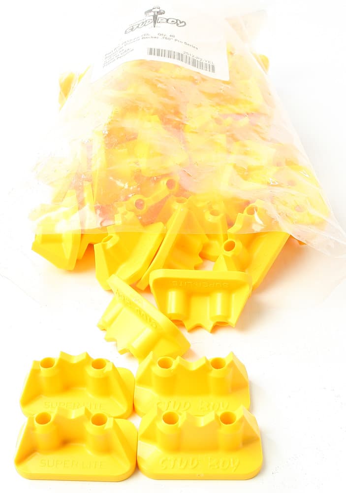 Stud Boy Super-Lite Pro Series Double Backers 0.75" 48/Pack Yellow