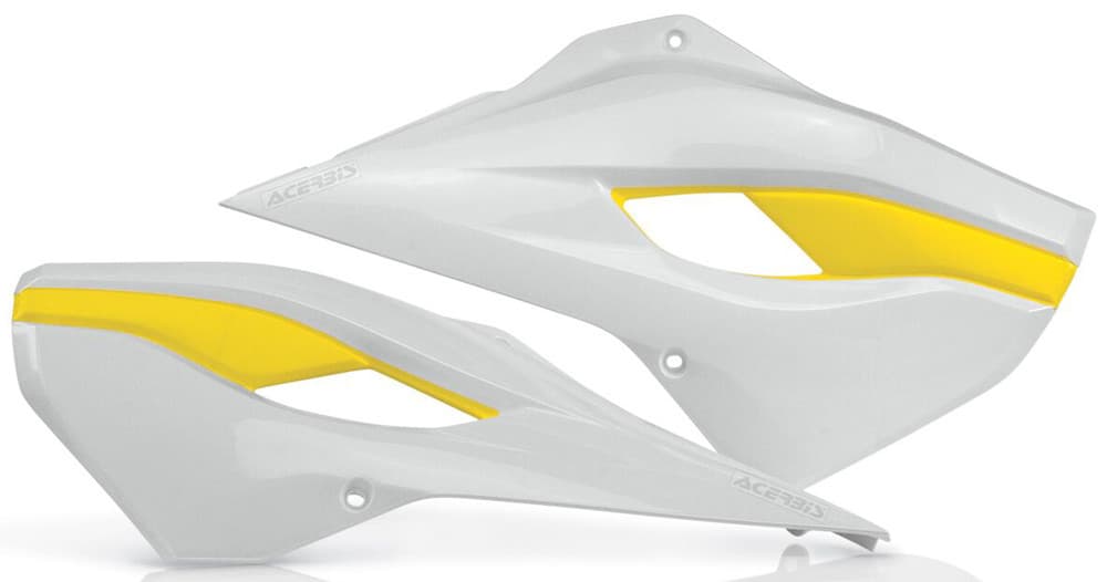 Acerbis Radiator Shrouds White/Yellow