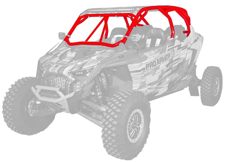 Pro Armor Pro R Mp Cage W/V Intrusion Red