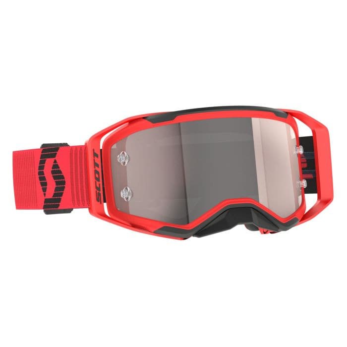 PROSPECT 2.0 RED/BLACK SILVER CHROME WORKS W/XTRA CLEAR LENS