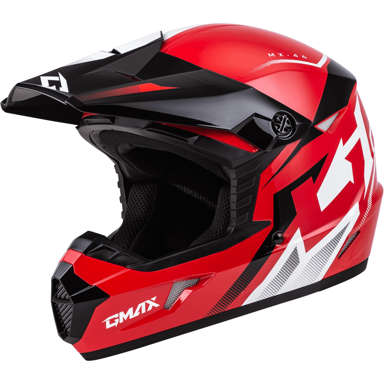 Gmax MX-46 Compound Helmet Red/Black/White 2X