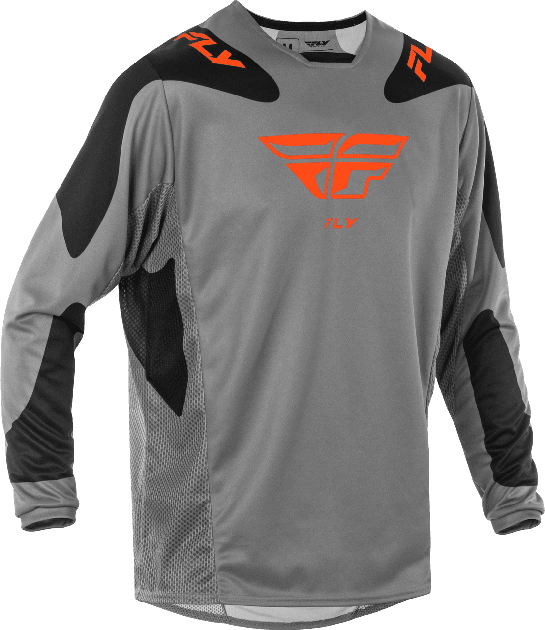 Fly Racing Kinetic Sym Jersey Grey/Orange/Black MD