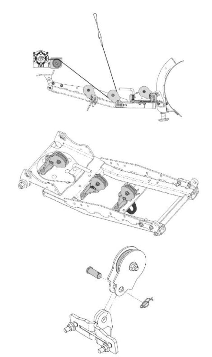 KFI Quick Plow Pulley-Steel Cable
