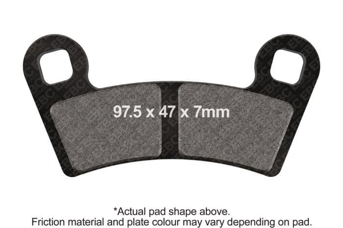 EBC CARBON GRAPHITE BRAKE PADS ATV