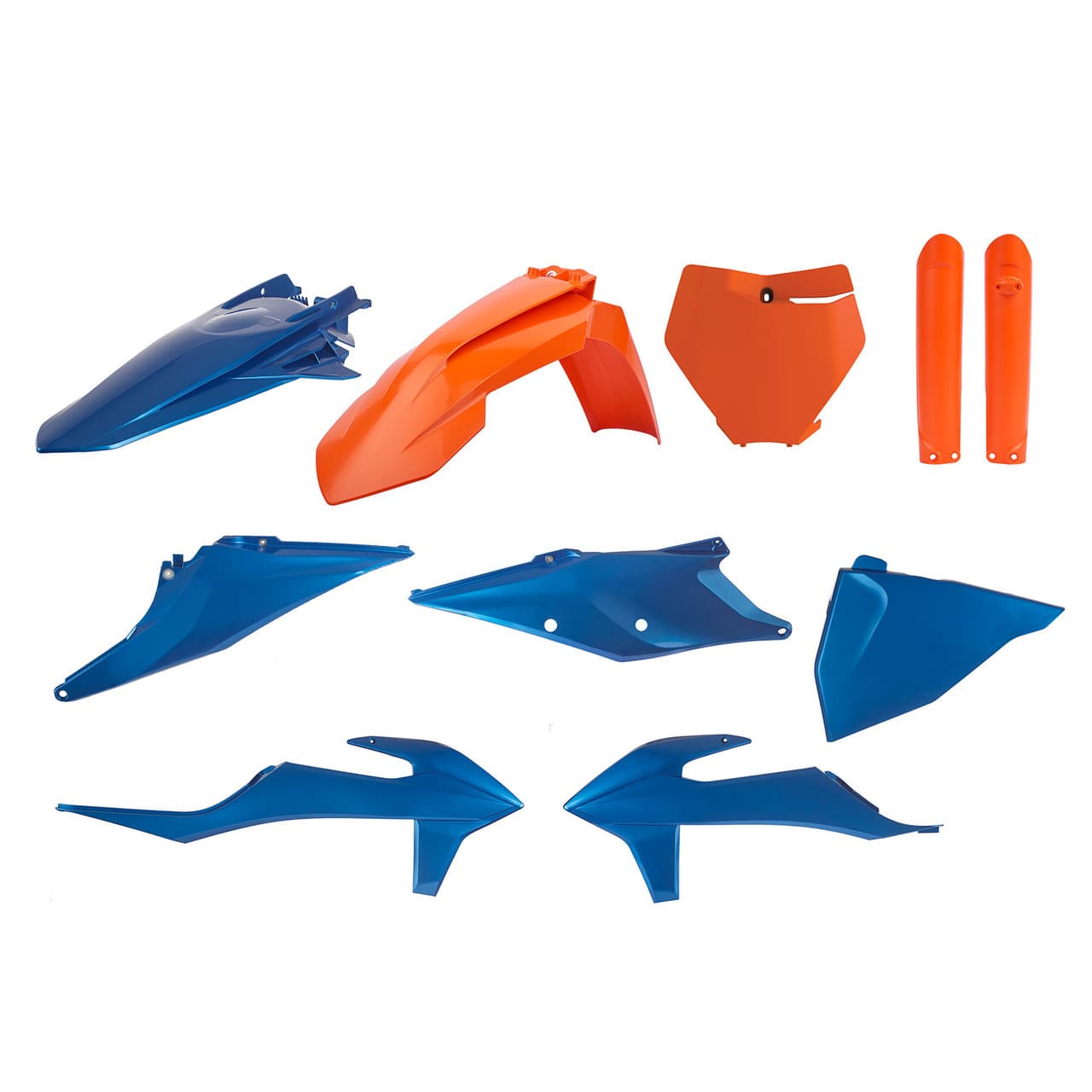 Polisport Plastic Kit Blue Metal Flow KTM