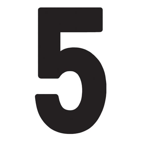 FX 2015 NUMBERS PRO 5" BLACK 5
