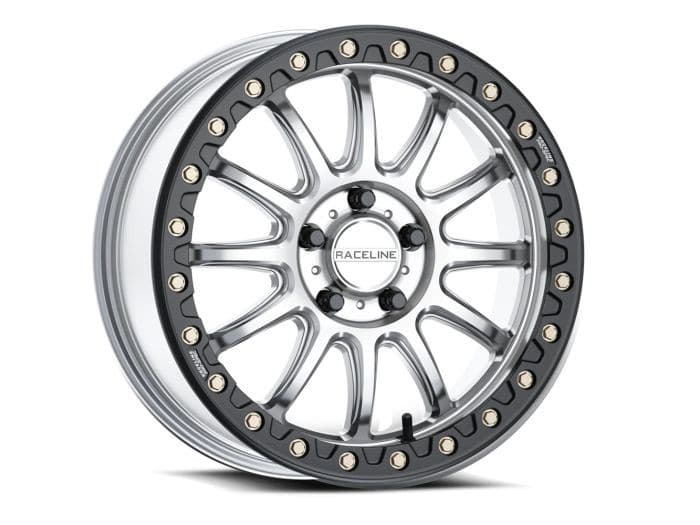 Raceline Alpha Bdlk 17X7 5/4.5 (+25MM) Silver/Black