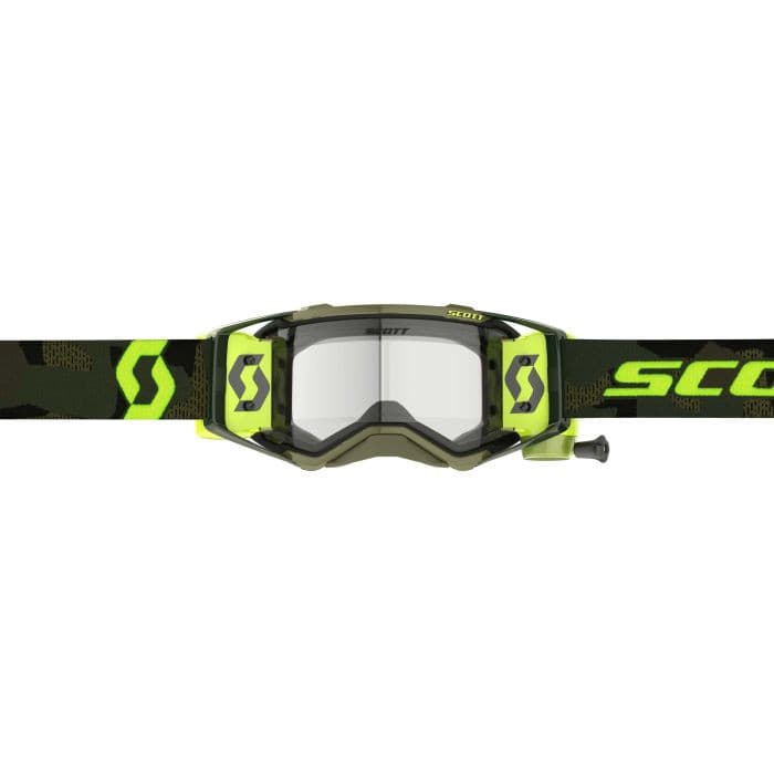 SCOTT PROSPECT SUPER WFS KAKI GREEN/NEON YELLOW CLEAR WORKS