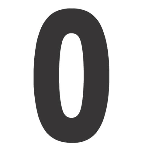 FX 2015 NUMBERS PRO 8" BLACK 0
