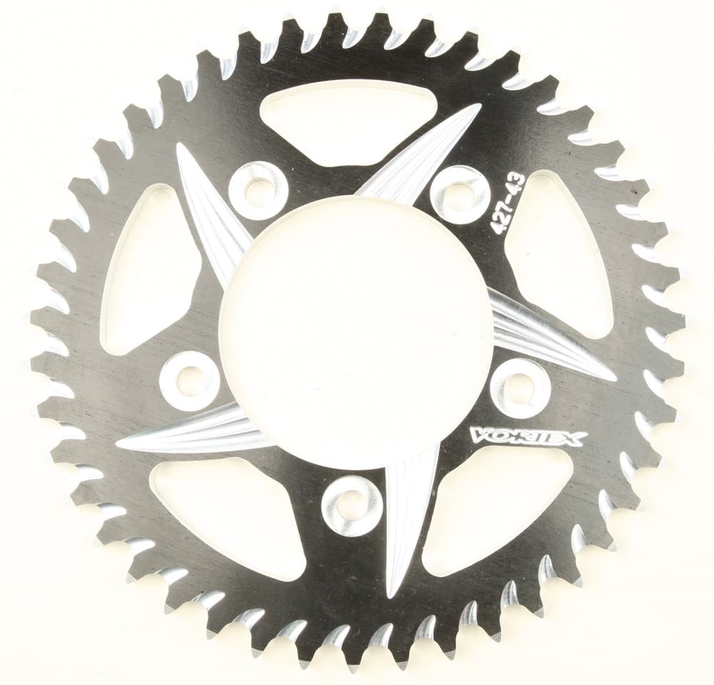 Vortex Rear CAT5 Sprocket Aluminum 43T-530 Black Kawasaki