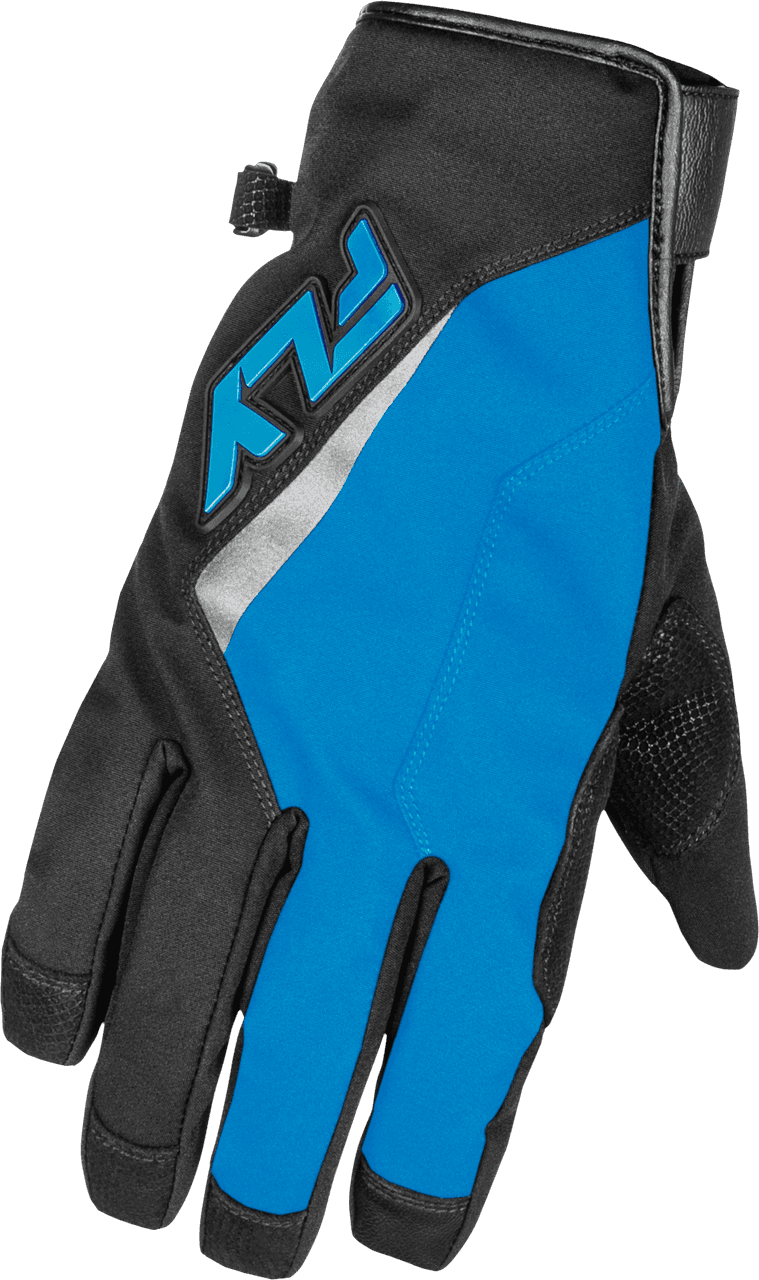 Fly Racing Title Long Gloves Blue/Black/Light Blue 3X