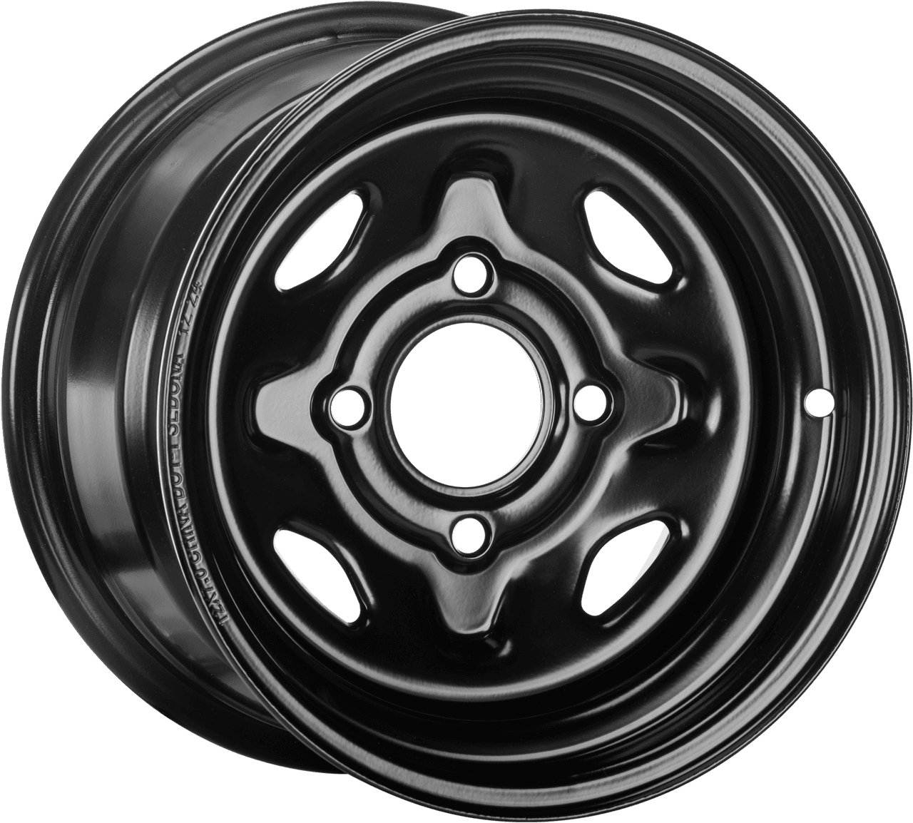 Sedona Steel 12X7 4/110 4+3 Black Front/Rear