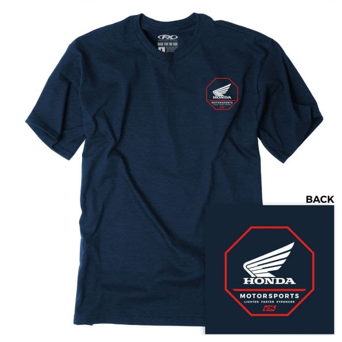 FACTORY EFFEX HONDA OCTAGON T-SHIRT / HTHR NAVY 2X