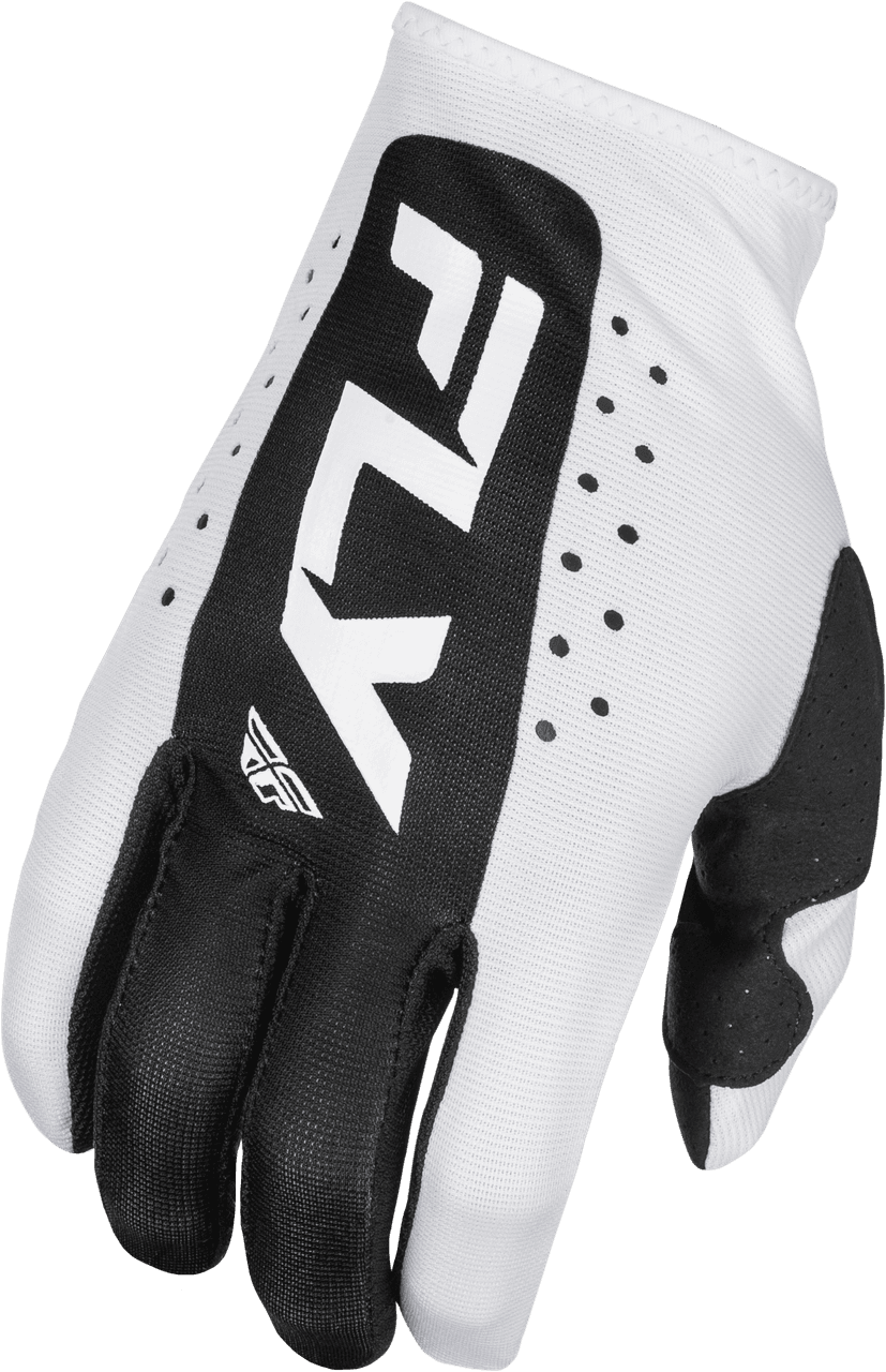 Fly Racing Lite Gloves White/Black 3X