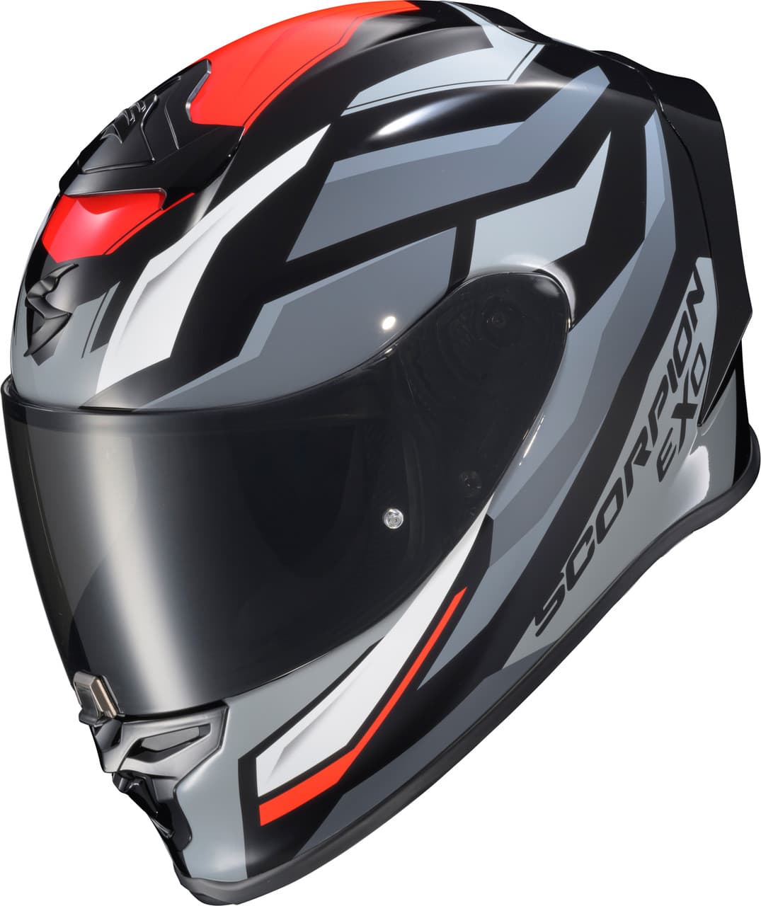 Scorpion Exo EXO-R1 Air Full Face Helmet Raven Black/Red/Grey MD