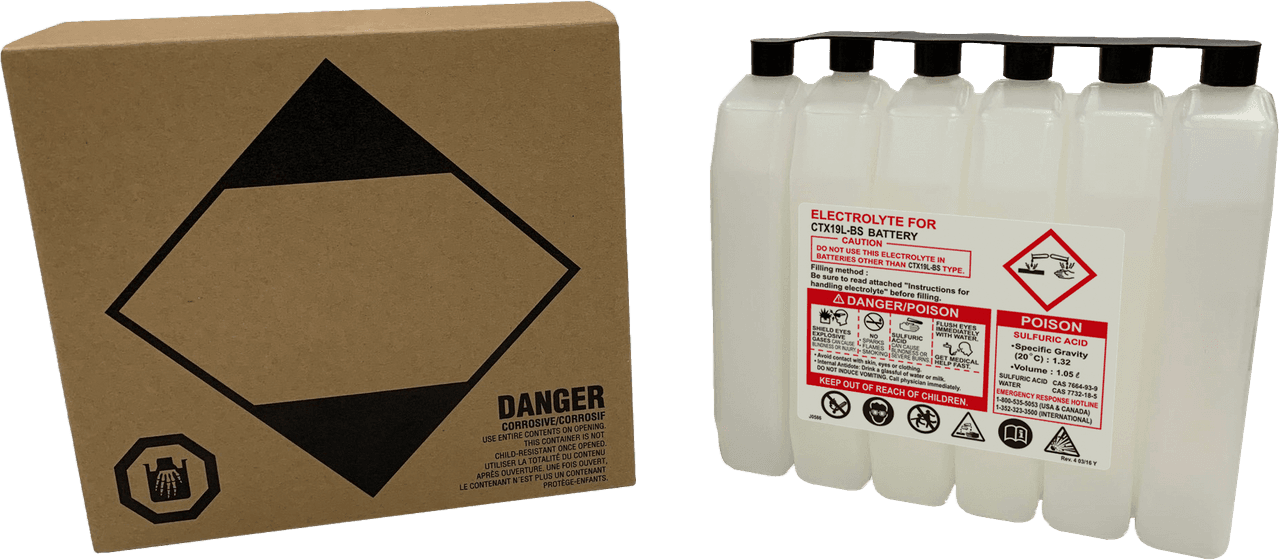 Fire Power Sealed Battery Electrolyte Pack 1050CC