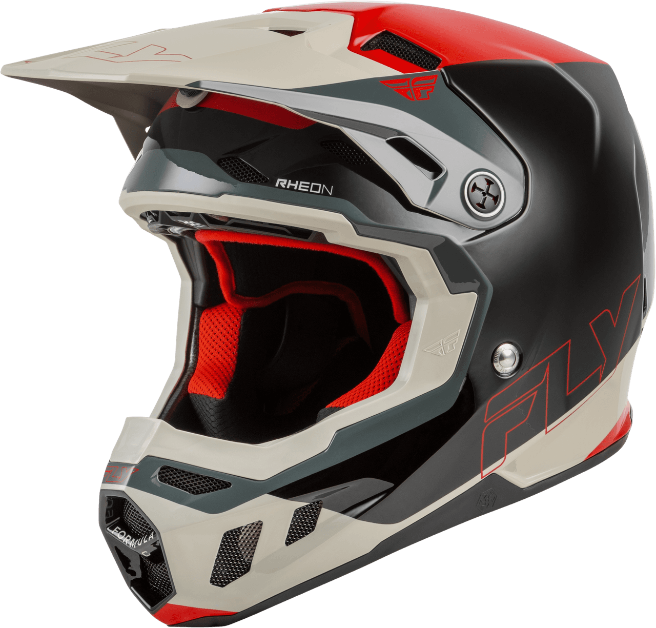 Fly Racing Formula Cc Glide Helmet Black/Red/Grey MD