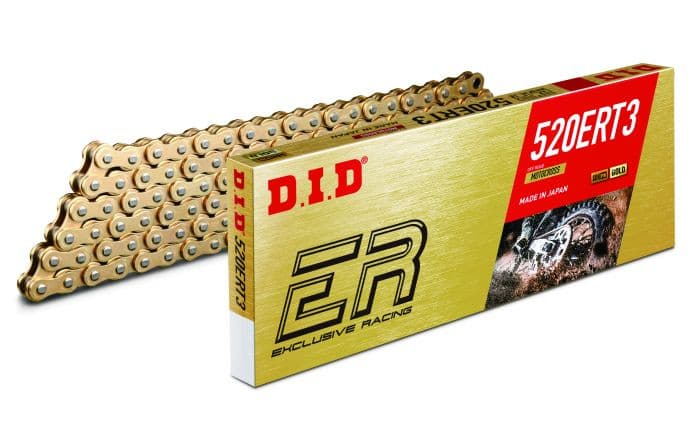 D.I.D NON-SEALED CHAIN 520ERT3 GOLD 118RB