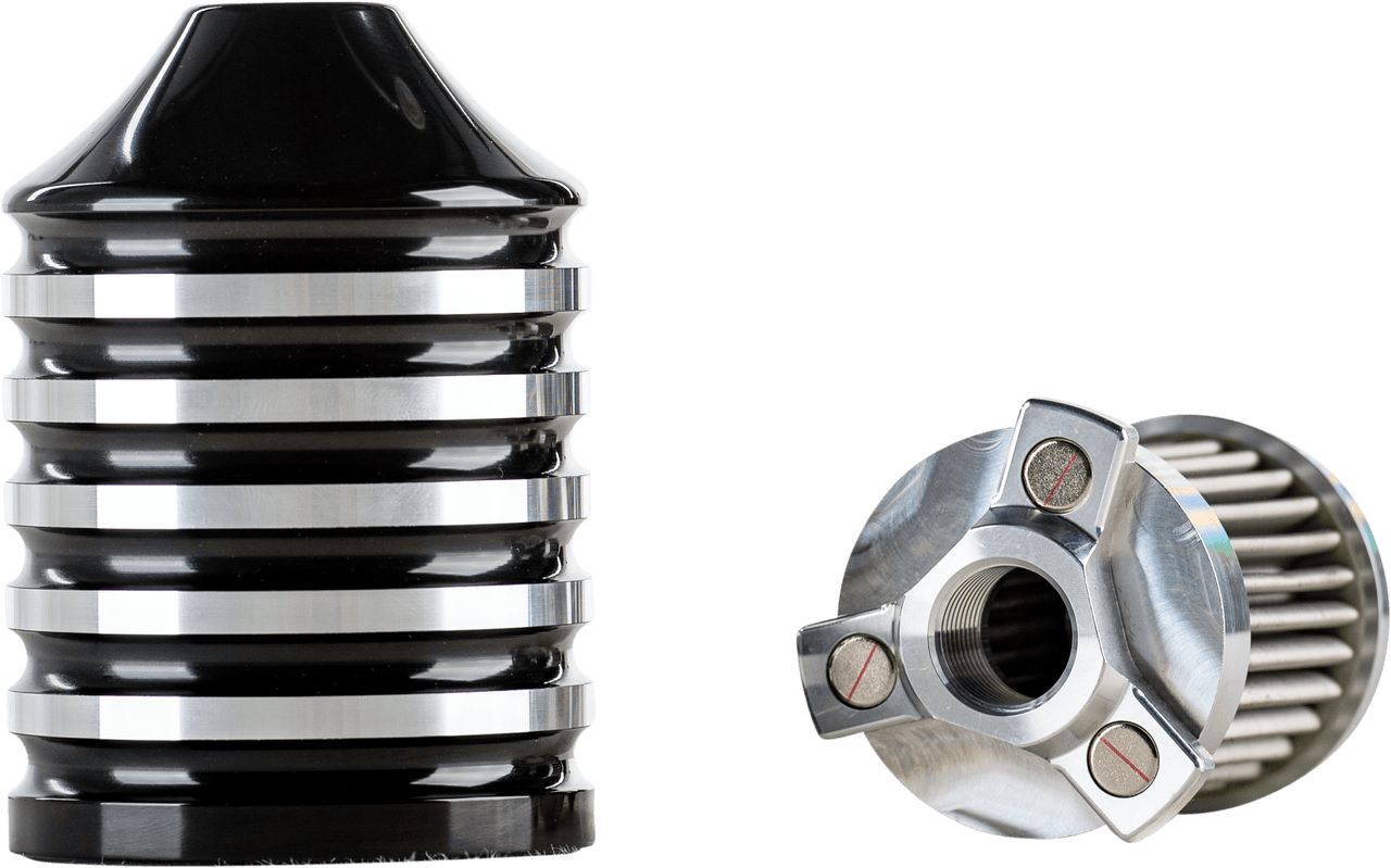 HardDrive Billet Reusable Oil Filter Black