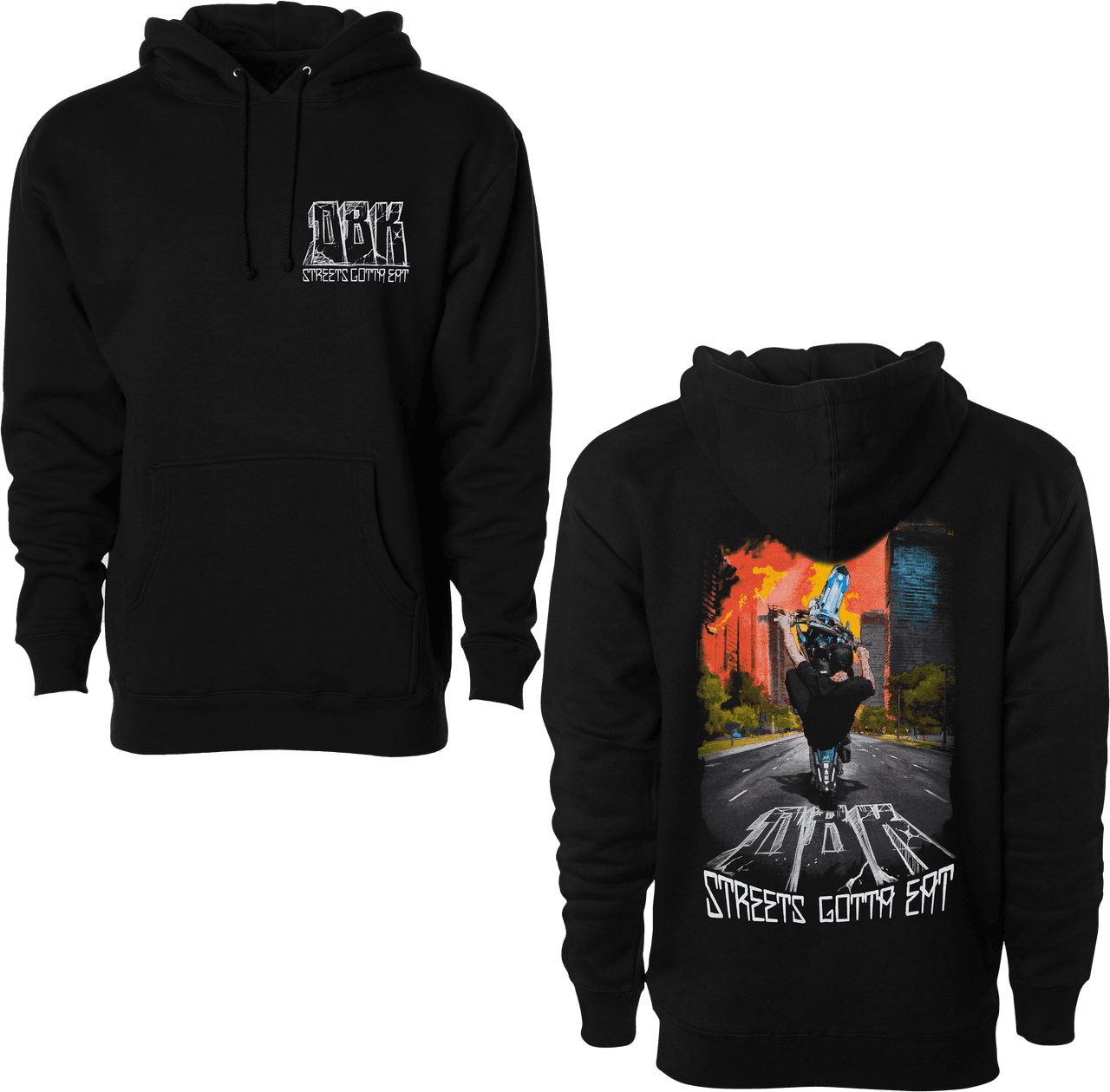 Dbk Streets Gotta Eat Hoodie Black MD