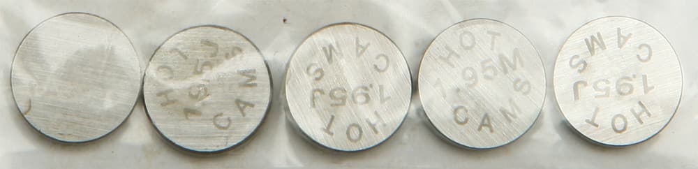 Hot Cams Valve Shims 9.48X1.95MM 5/Pack