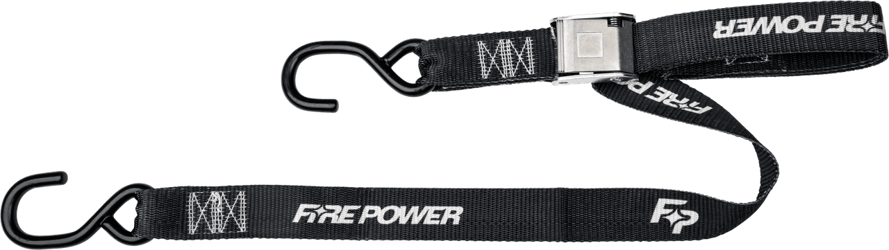 Fire Power 1.5" Tie-Down Black 2/Pack