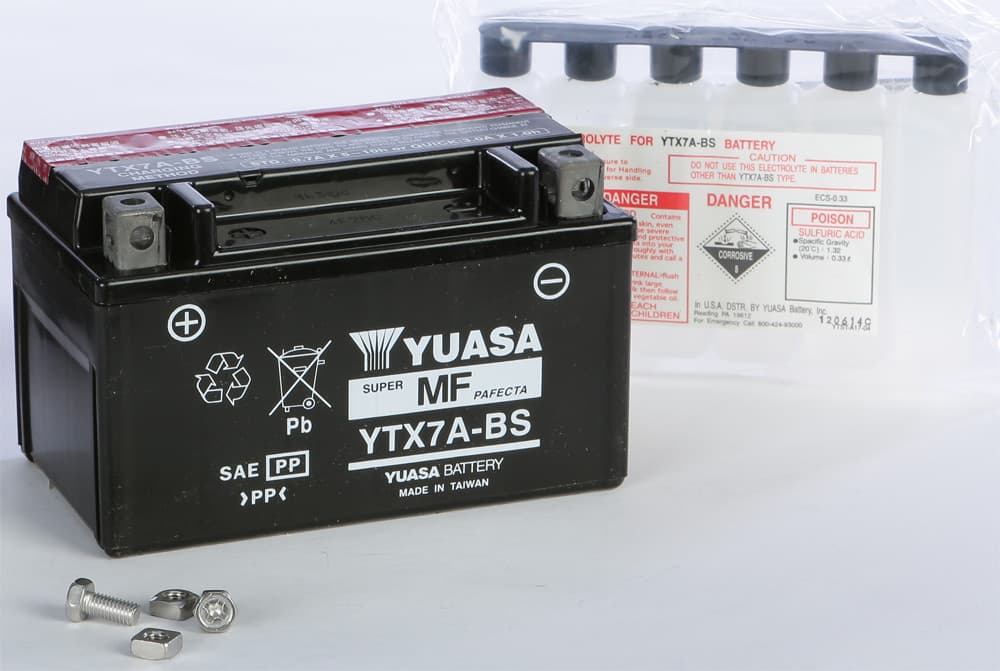 Yuasa Battery YTX7A-BS Maintenance Free