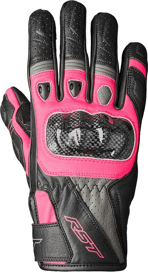RST Womens Stunt III CE Glove Black / Pink / Grey XL