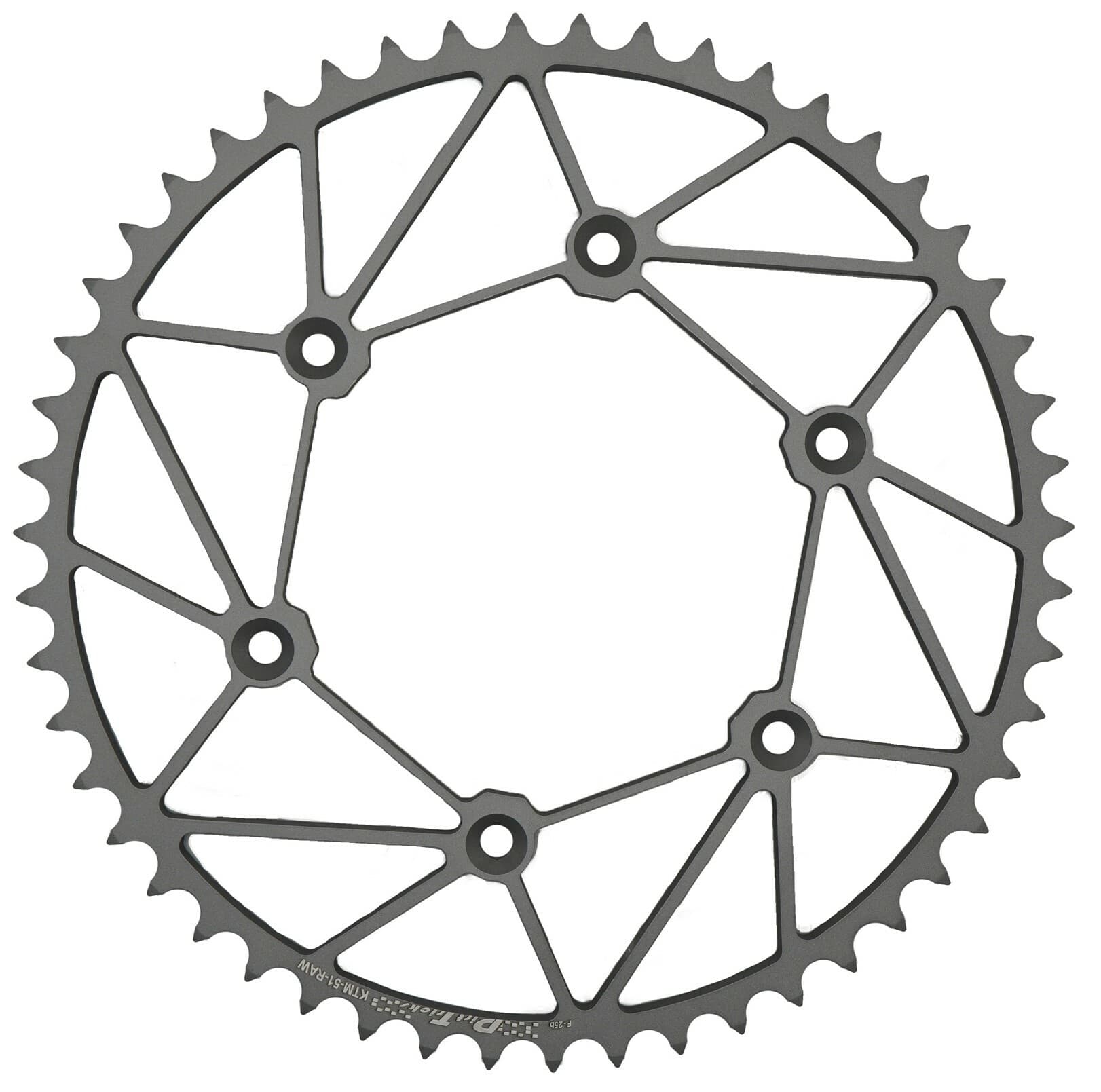 Dirt Tricks Rear Sprocket Chromoly 52T-520 Raw Yamaha