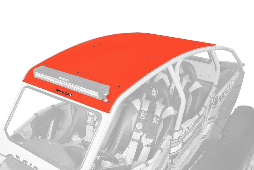 Pro Armor Asylum Roof W/Light Bar Pocket Red