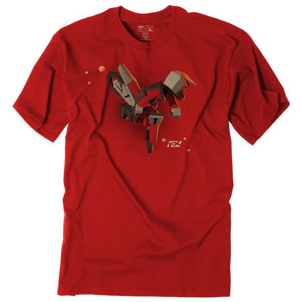 FACTORY EFFEX FX MOTO KIDS RED YOUTH T-SHIRT / RED (L)