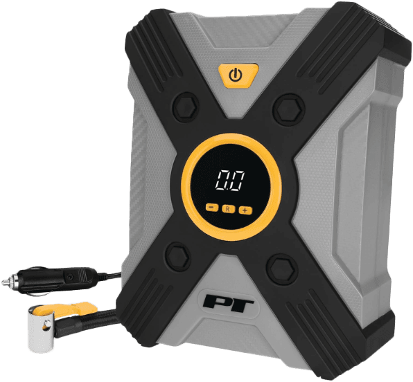 12V DIGITAL TIRE INFLATOR W/ AUTO-STOP AND LED LIGHT