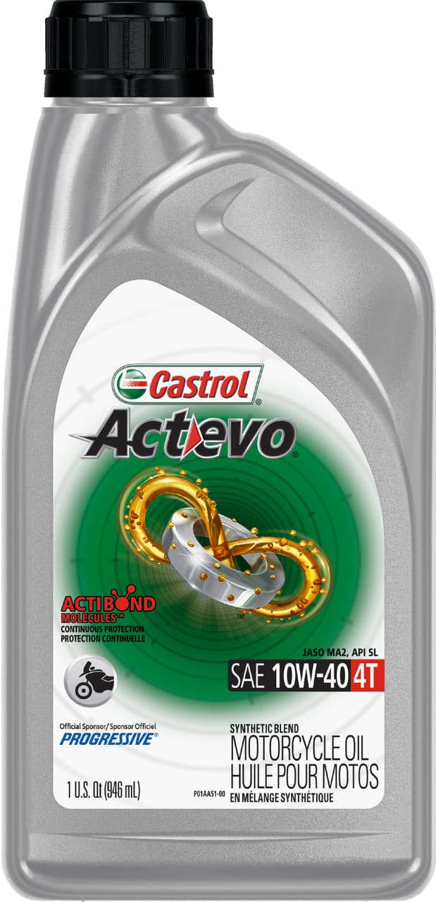 Castrol Act>Evo Synthetic Blend Oil 4T 10W40 1QT