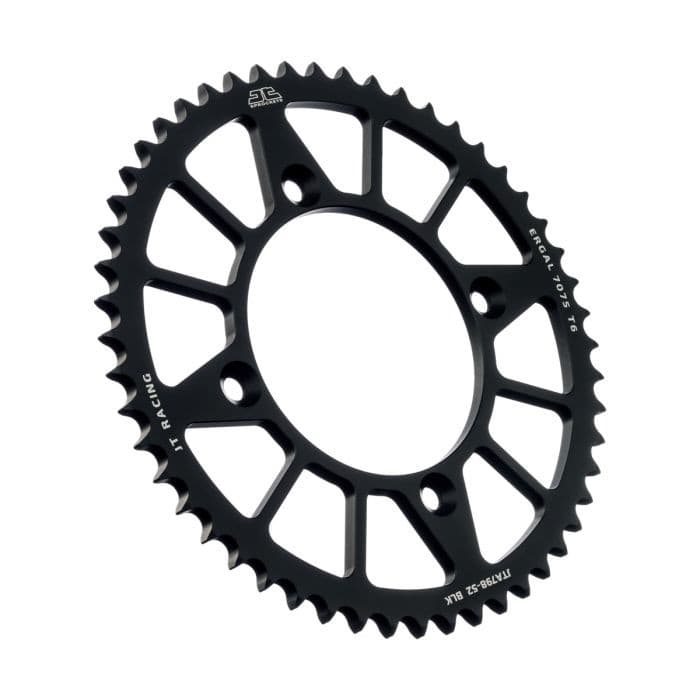 REAR ALLOY SPROCKET BLACK 52-TOOTH
