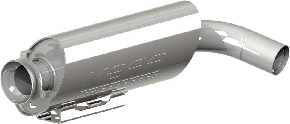 SINGLE SLIP-ON SYSTEM W/ OVAL SPORT MUFFLER CHROME