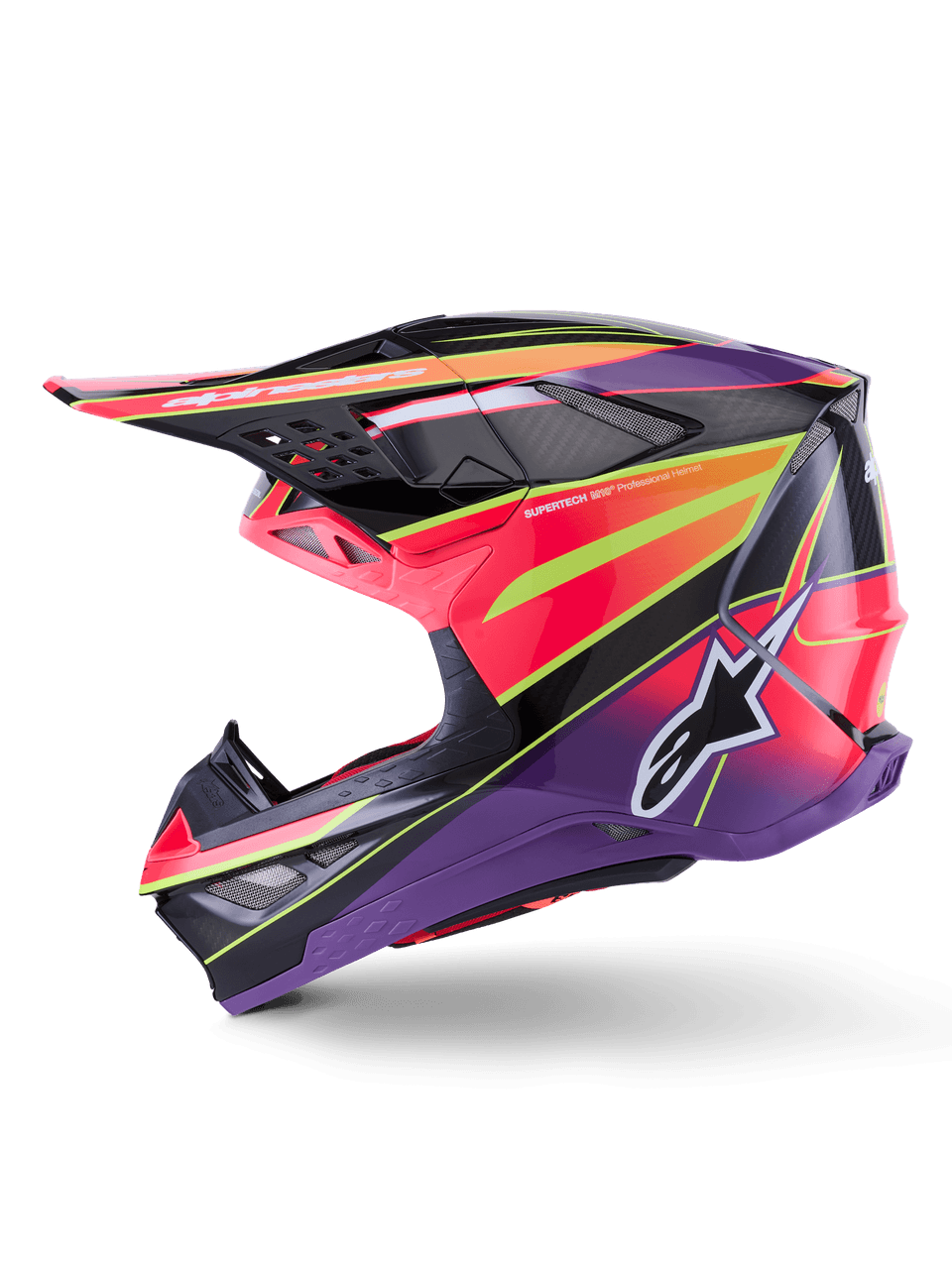 Alpinestars Supertech S-M10 Era Helmet Pnk/Violet/Yellow Fluo Glossy SM
