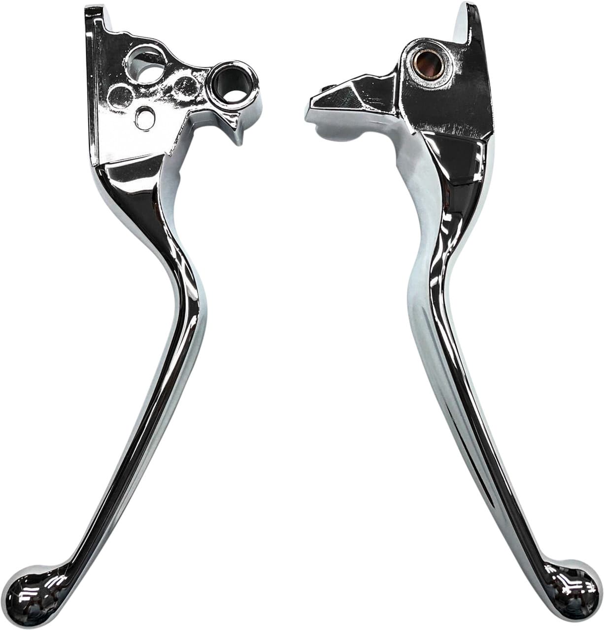 HardDrive Smooth Lever Set Chrome Flt 08-13 W/Cable Clutch