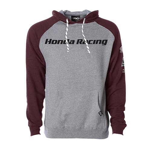 FACTORY EFFEX HONDA RACING PULLOVER / GRAY-BURGANDY XL