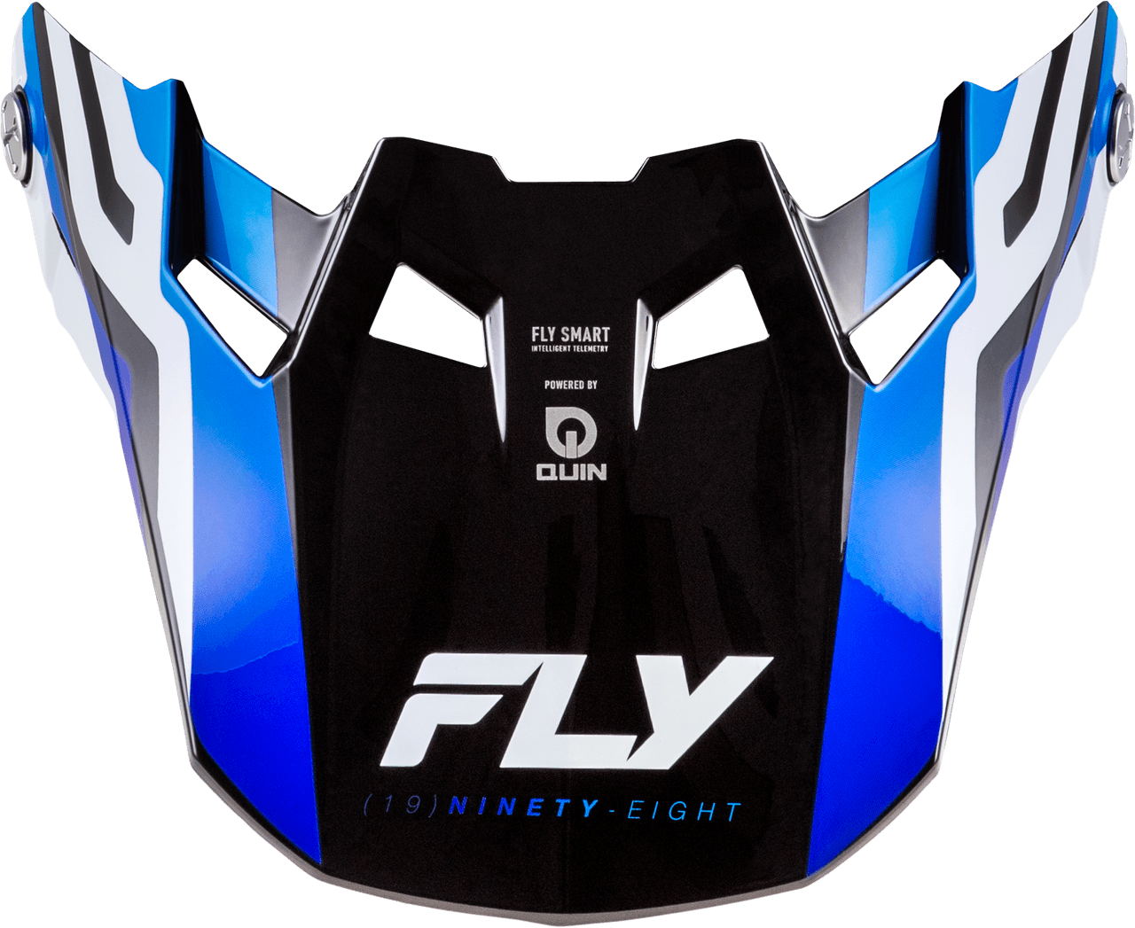 Fly Racing Formula S Carbon Byte Visor Blue Carbon/Blue/White XL/2X