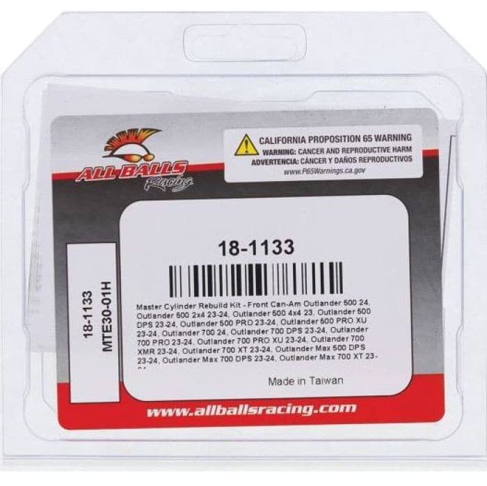 ALL BALLS RACING MASTER CYLINDER REBUILD KIT