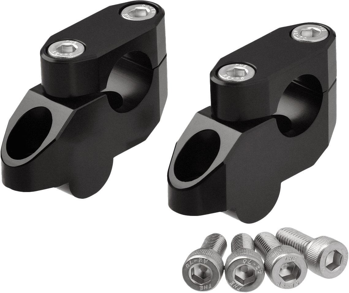 Zeta Offset Handlebar Riser Kit 20MM 26MM 22.2MM Black