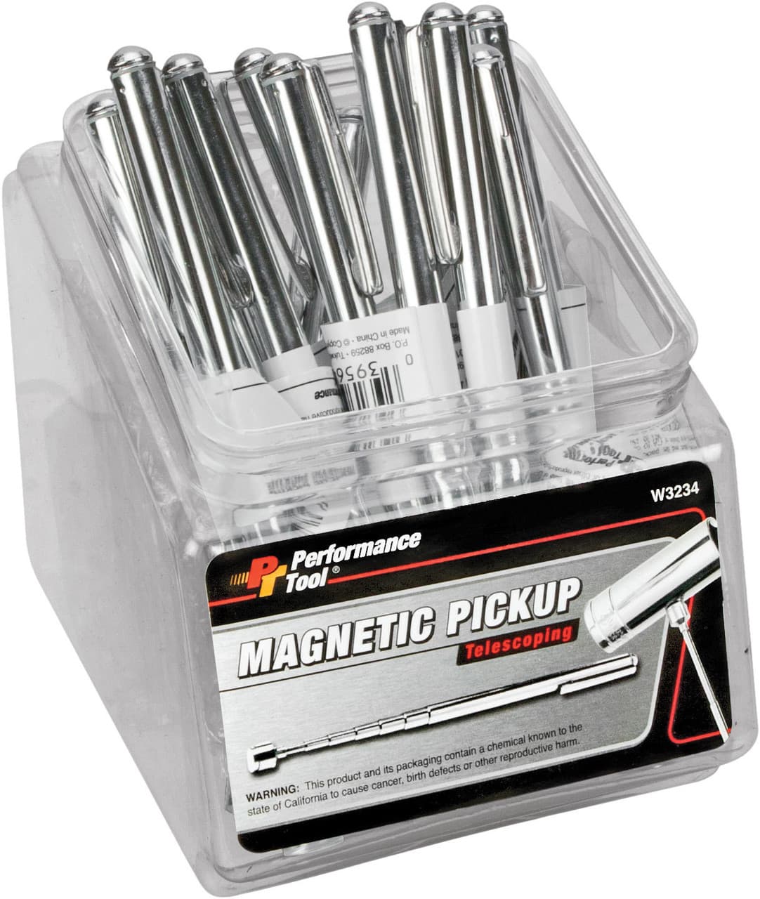Performance Tool Pocket Magnet RETRIEVER/12 Pack W/Fishbowl Counter Display