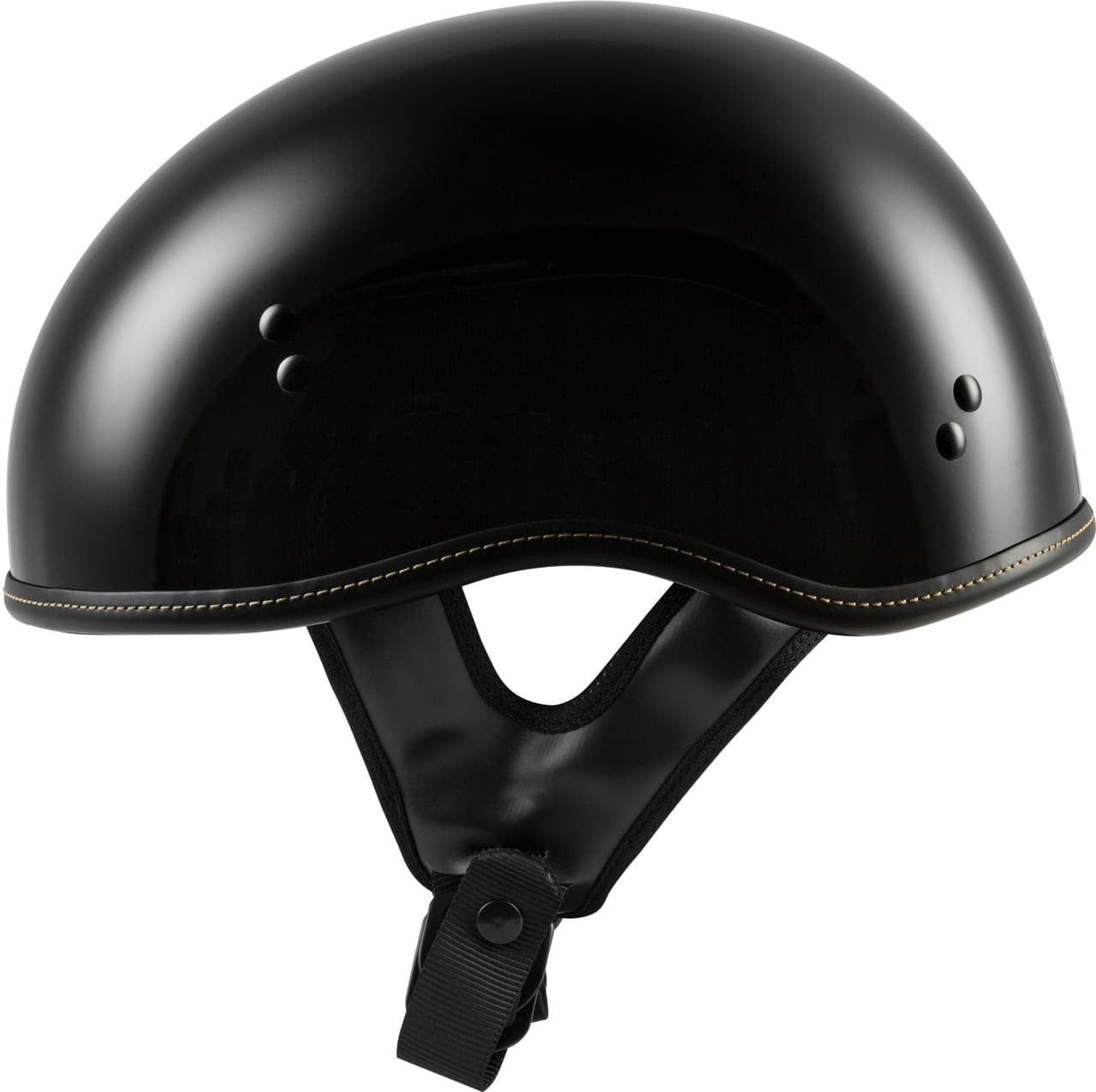 Highway 21 .357 Solid Half Helmet Gloss Black LG
