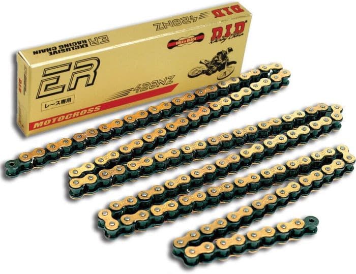 D.I.D NON-SEALED CHAIN 428NZ GOLD & BLACK 110FB
