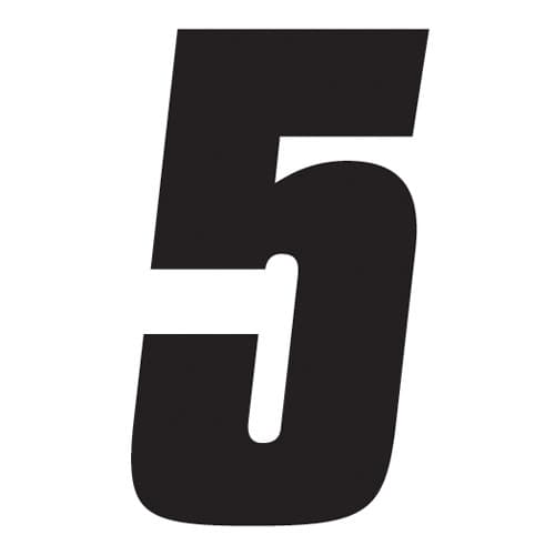 FX 2015 NUMBERS FACTORY 4" BLACK 5