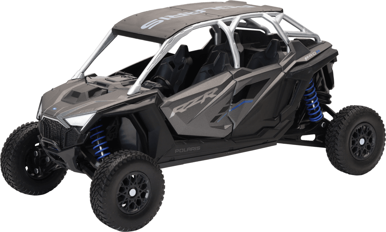 New-Ray 1:18 Scale Polaris Rzr Pro R4 Matte Heavy Metal