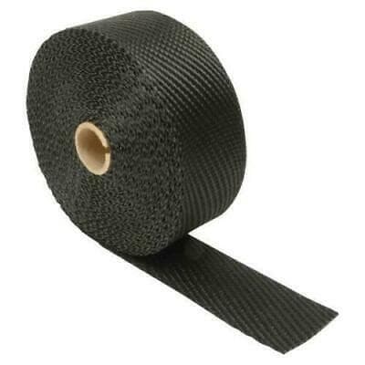 HELIX 1" X 25 FT. BLACK EXHAUST WRAP KIT W/ TIES