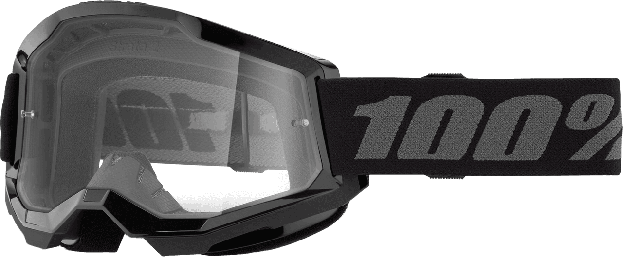 100-PERCENT Strata 2 Junior Goggle Black Clear Lens